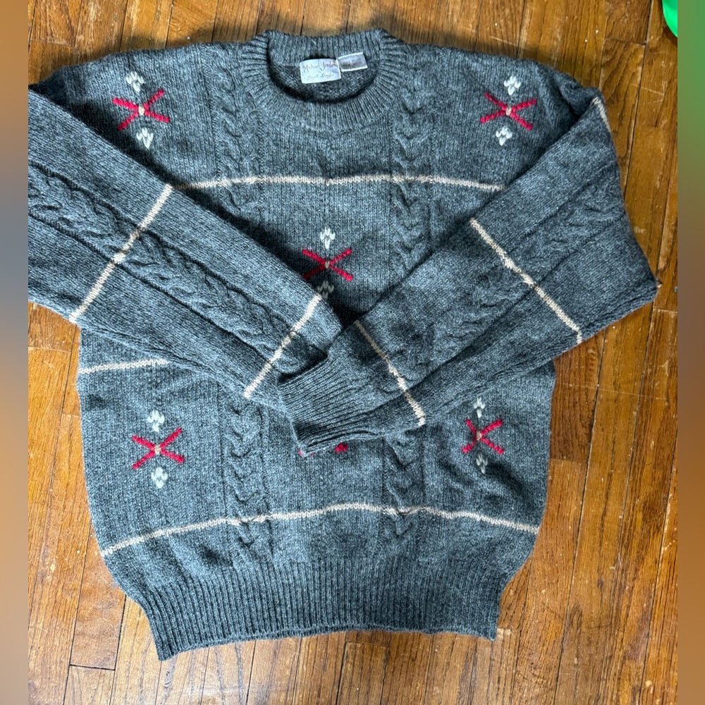 Michael Jordan wool sweater xl vintage grandpa sweater